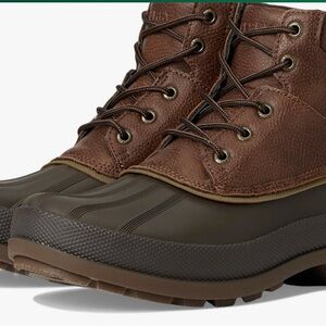 Sperry Men's Brown and Black Rain Boots